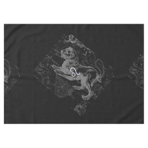 Chrome like Leo Zodiac Sign on Hevelius Tablecloth
