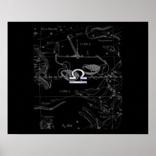 Chrome like Libra Zodiac Sign on Hevelius