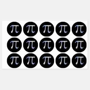 Chrome Like Pi Symbol Print