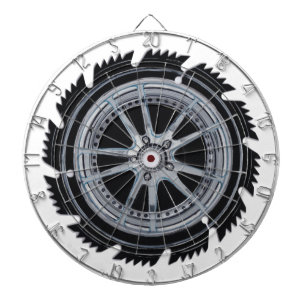 Chrome Mag Wheel Dartboard