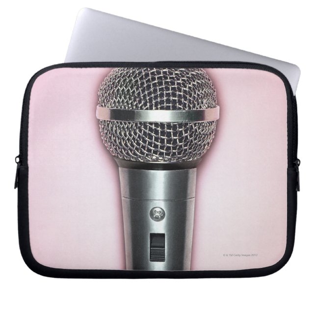 Chrome Microphone Laptop Sleeve (Front)