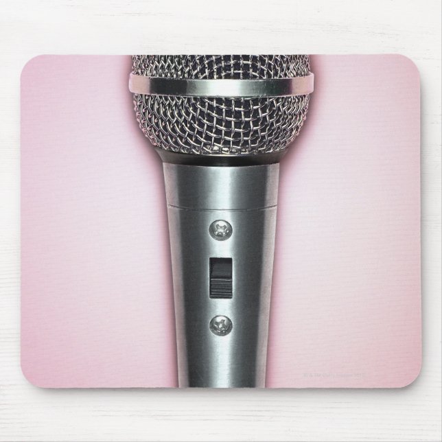 Chrome Microphone Mouse Pad (Front)