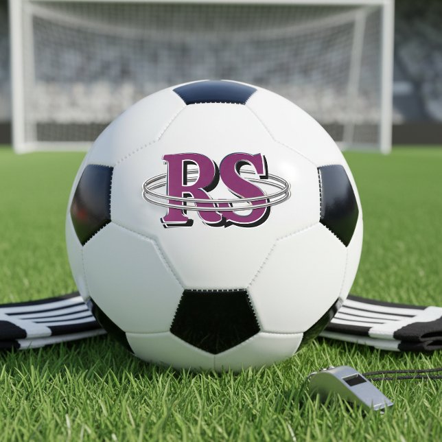 Chrome Orbit Monogram Initials Any Colour ID1331 Soccer Ball (Creator Uploaded)