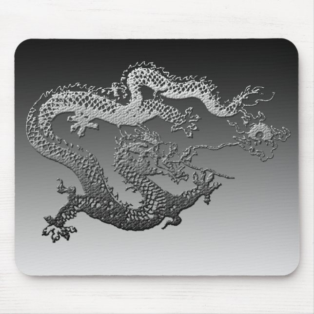 Chrome Paint Dragon Mouse Pad (Front)
