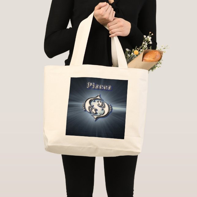 Chrome Pisces Large Tote Bag (Front (Product))