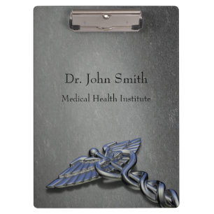 Chrome Professional Medical Caduceus - Clipboard