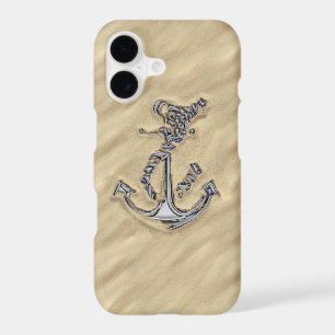 Chrome Rope Anchor on the Beach Decor