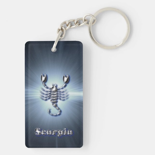 Chrome Scorpio Key Ring (Back)