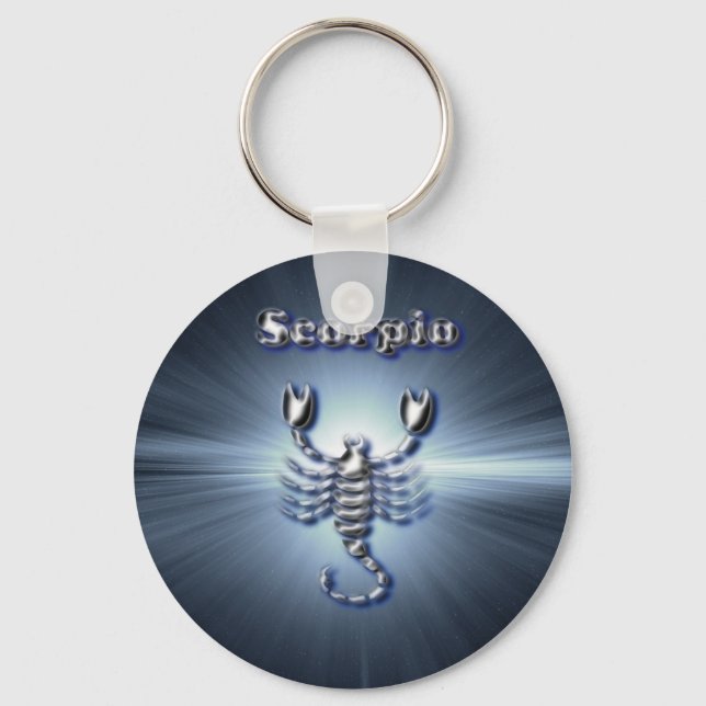 Chrome Scorpio Key Ring (Front)