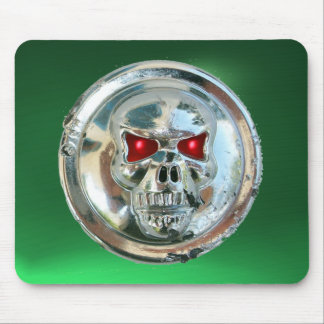 CHROME SKULL , Green Jade Mouse Pad