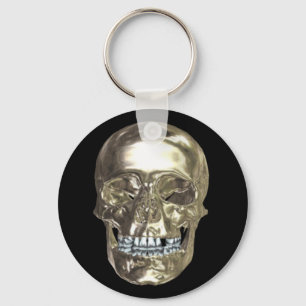 Chrome Skull Key Chain