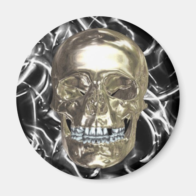 Chrome Skull Magnet (Front)