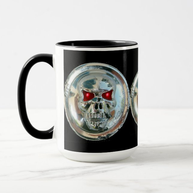 CHROME SKULL MUG (Left)