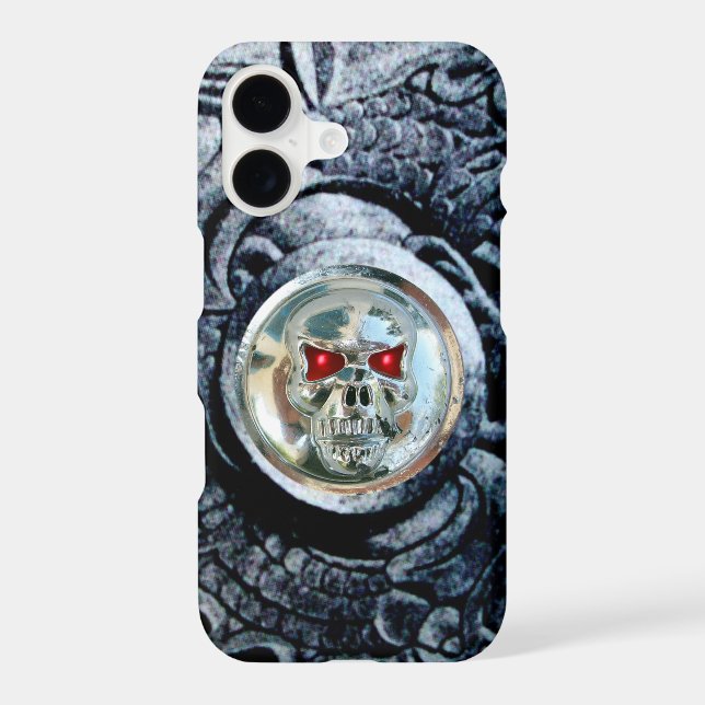 CHROME SKULL WITH FANTASY GRIFFINS (Back)