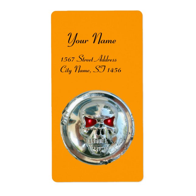 CHROME SKULL Yellow (Front)