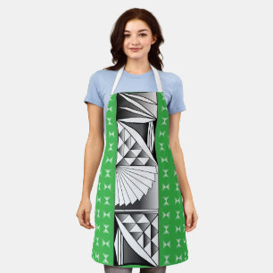 Chrome Sunrise on Green Apron
