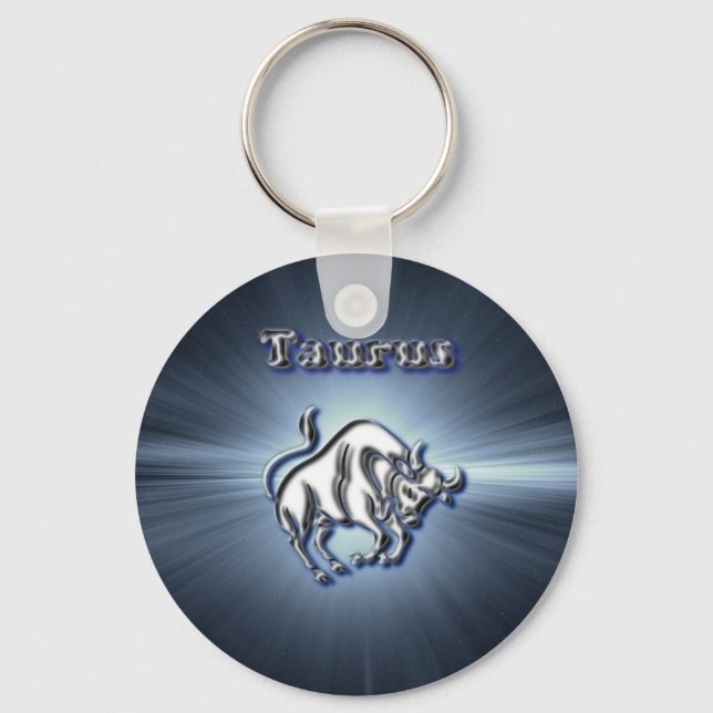 Chrome Taurus Key Ring (Front)