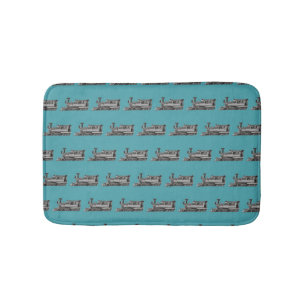 Chrome Train Ride Bath Mat