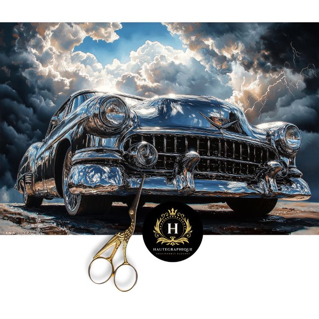 Chrome Vintage Car Decoupage Tissue Paper (Creator Uploaded)
