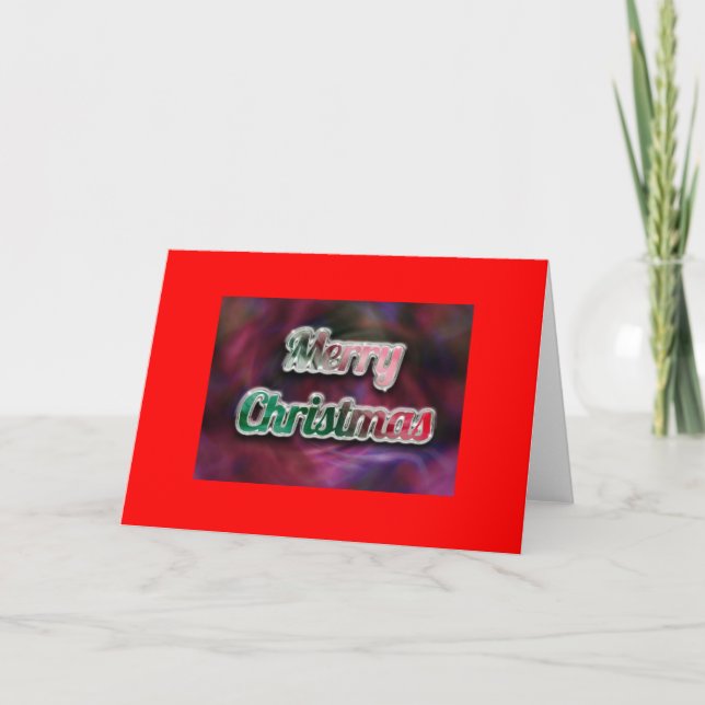 Chromed Merry Christmas Card (Front)