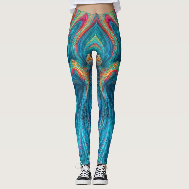 “Chromisca” - Fluid Enchantress Portrait Leggings (Front)
