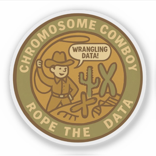Chromosome Cowboy Roping the Data Like a Pro (Front)