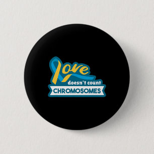 Chromosome World Down Syndrome Awareness Day 6 Cm Round Badge