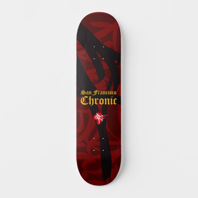 Chronic 49ers Colours Skateboard (Front)