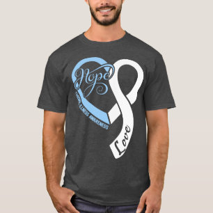 Chronic Illness Awareness Hople Love Heart Ribbon  T-Shirt