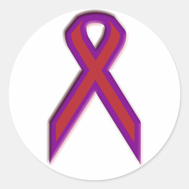 Chronic Migraine Awareness Ribbon - Sticker (Front)