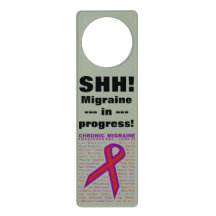 Chronic Migraine - Symptoms & Ribbon Door Hanger