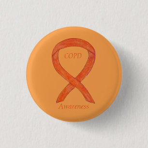 Chronic Obstructive Pulmonary Disease Ribbon Pin