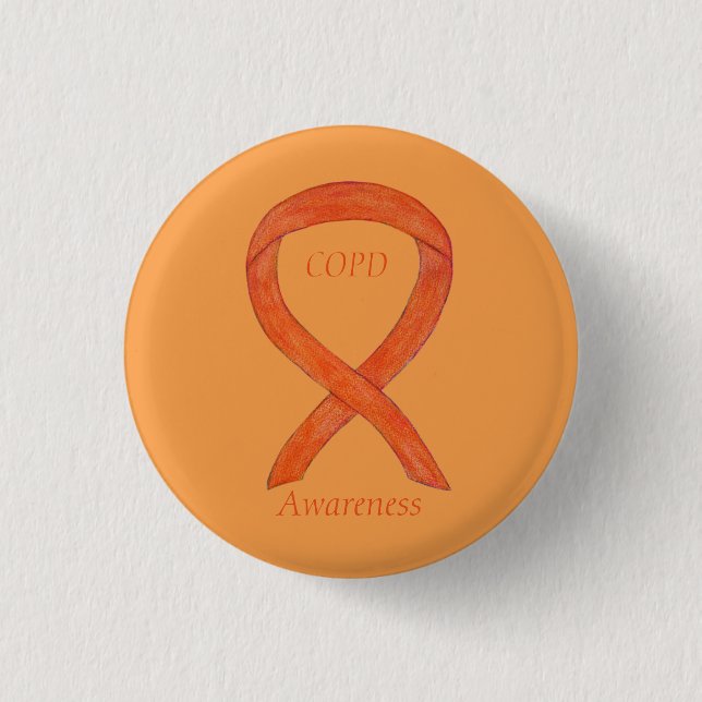 Chronic Obstructive Pulmonary Disease Ribbon Pin (Front)