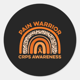 Chronic Pain Warrior CRPS Awareness Month Wear Ora Classic Round Sticker