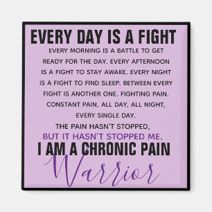 Chronic Pain Warrior (fully customisable)  Magnet
