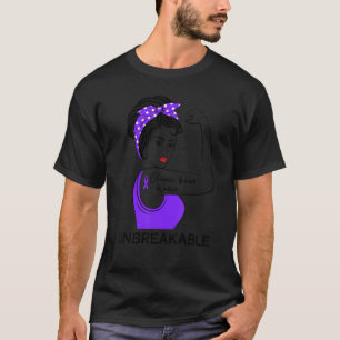 Chronic Pain Warrior Unbreakable Awareness Survivo T-Shirt
