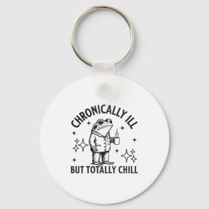 Chronically Ill Funny Frog Chronic Pain & Illn Key Ring