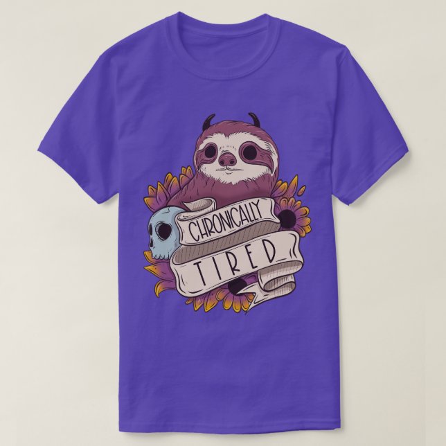 Chronically tired sloth T-Shirt (Design Front)