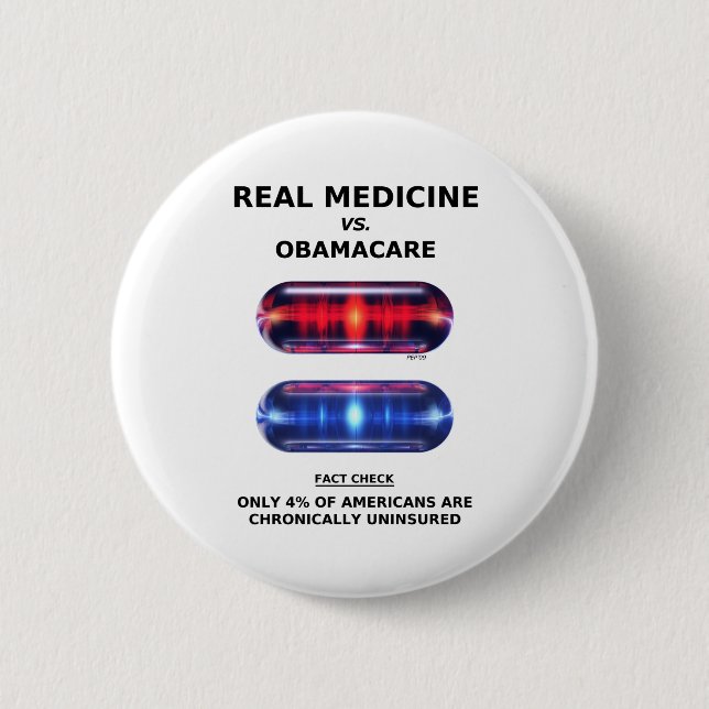 Chronically Uninsured 6 Cm Round Badge (Front)