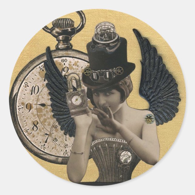 Chrononaut Classic Round Sticker (Front)