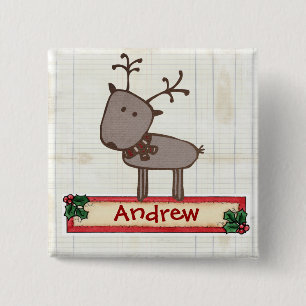 Chrtimstas Stocking Label button