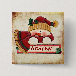 Chrtimstas Stocking Label button