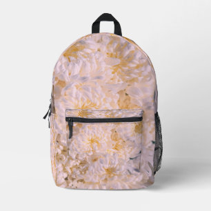 chrysanthemum bloom printed backpack