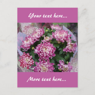 Chrysanthemum Bouquet Post Card
