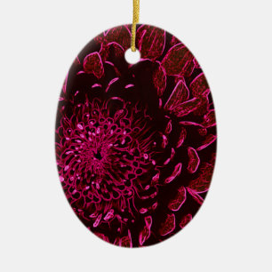 Chrysanthemum Ceramic Tree Decoration