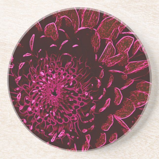 Chrysanthemum Coaster (Front)