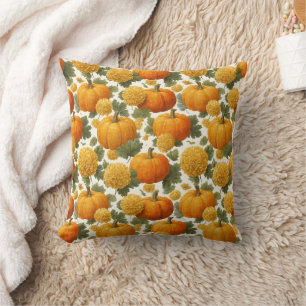 Chrysanthemum Fall Design Cushion