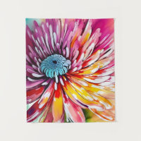 Chrysanthemum Flower Abstract Art Floral Colourful