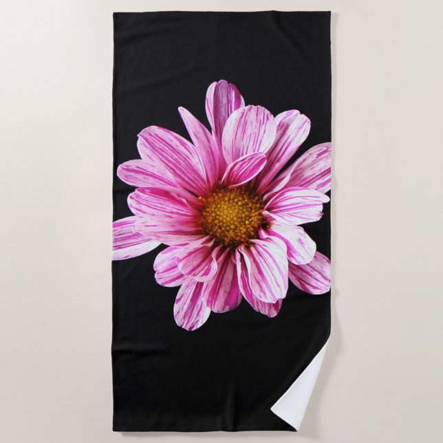 Chrysanthemum Flower bta Beach Towel (Front)