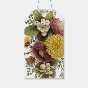 Chrysanthemum Flower Mum Floral Gift Tags